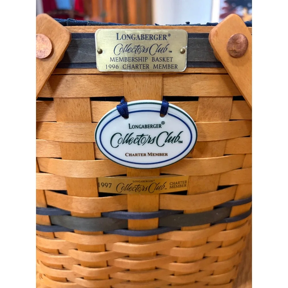 Longaberger‎ 1996 Collectors Club Basket – Signed – Christmas Collection